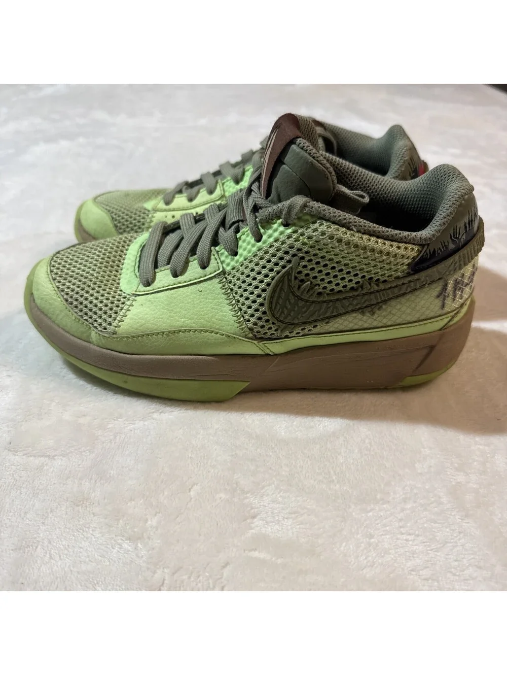 Nike Ja 1 NRG Halloween Zombie Green Low Top 3.5Y Basketball Shoes FV6097-300